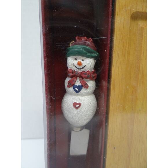 Ganz Country Snowman Knife w/Wood Cutting Board Set, Christmas Party New - Picture 2 of 3